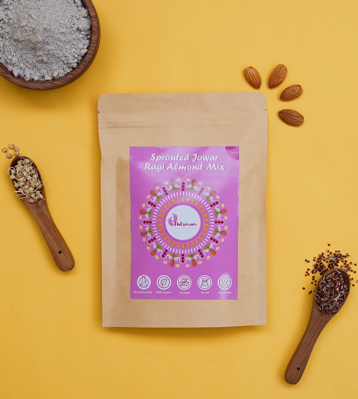 Johar Ragi Jowar Ragi Almond - Nutrient-Packed Baby Food Blend – Nutrimum Babyfood