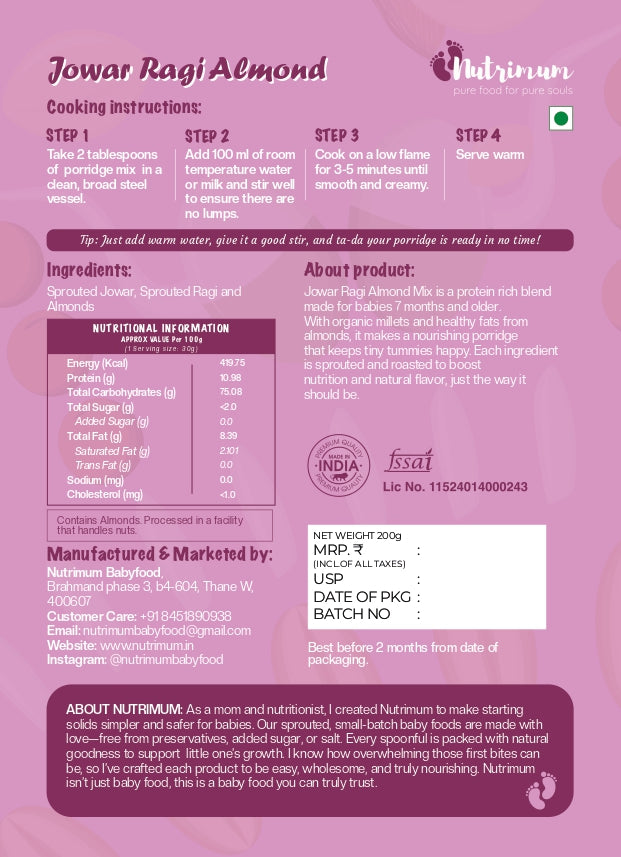 Jowar Ragi Almond
