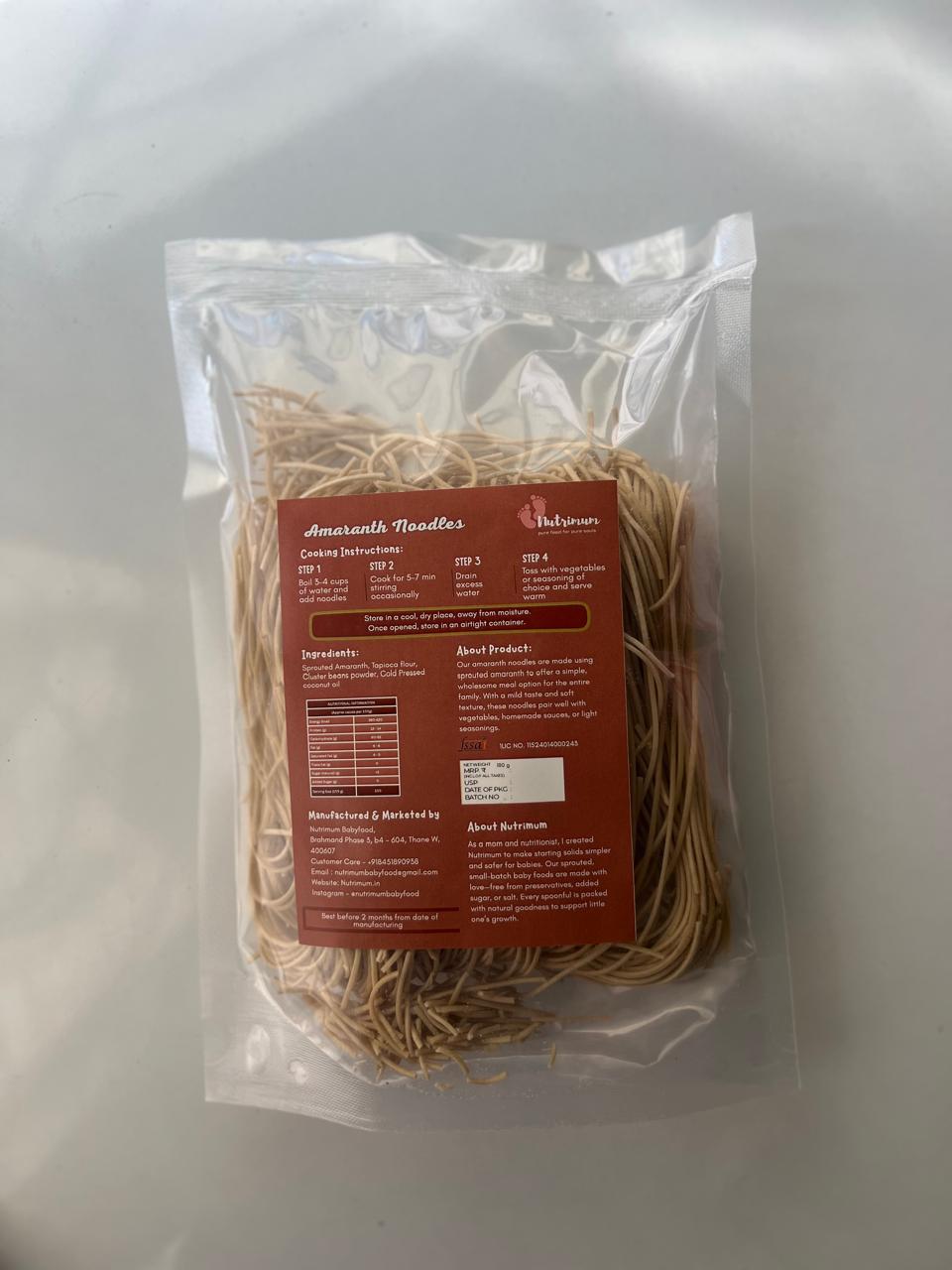 Amaranth Millet Noodles
