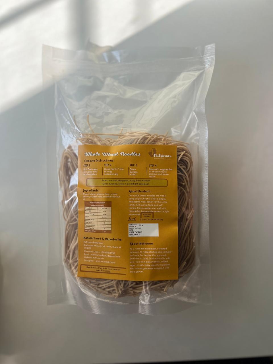 Whole Wheat Noodles (Khapli aata)